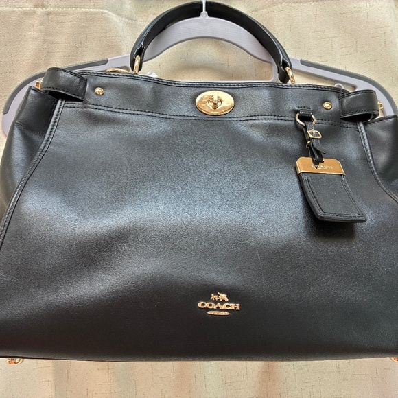 Coach Gramercy Satchel in Black Leather - Picture 3 of 14